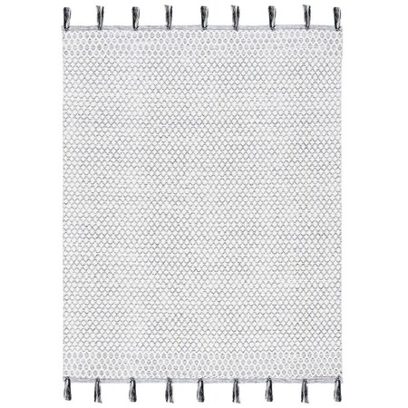 Flowers First 5 x 8 ft. Montauk Contemporary Global Rectangle Area Rug Ivory & Black FL1881730